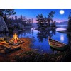 Feuer am See Diamond Painting