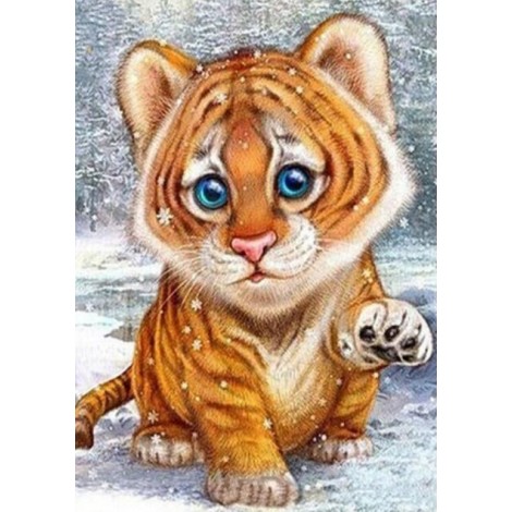 Karikatur Baby Tiger Diamond Painting