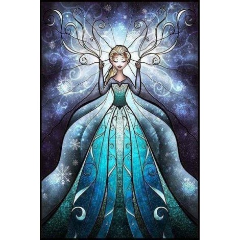 Glasmalerei Art - Princess DIY Diamond Painting