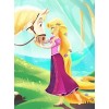 Rapunzel mit ihrem Pferd Diamond Painting Kit