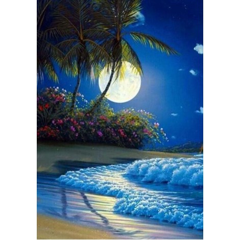 Mond- und Seelandschaft Painting Kit